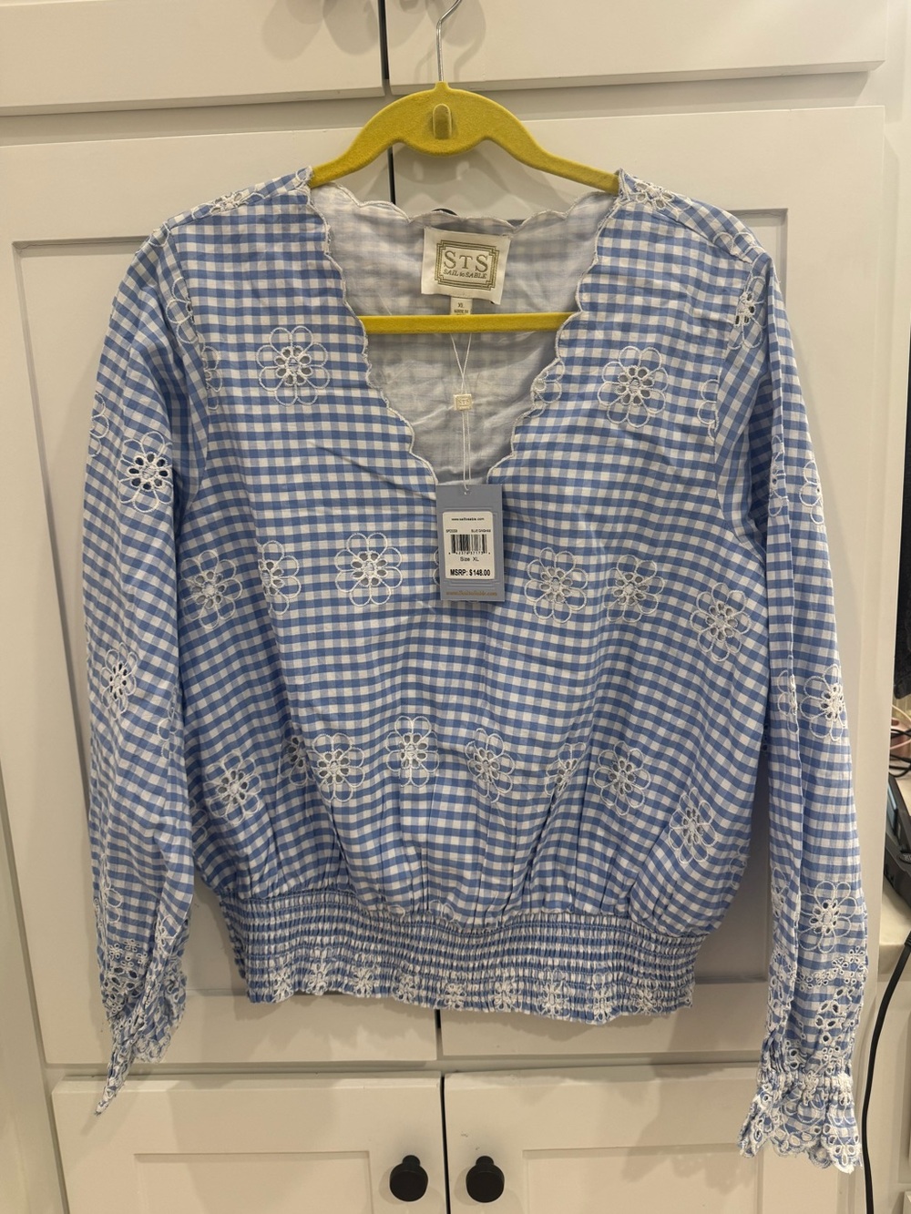 sail to Sable gingham top nwt